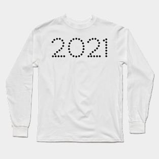 Class of 2021 Dots Pattern Long Sleeve T-Shirt